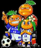 !R Ehime_FC OrenJ fruit mascot orange soccer // 139x165 // 13.9KB
