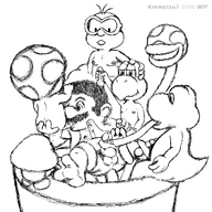 !A @KetRalus Goomba Koopa_Troopa Lakitu Mario Mario_(series) Piranha_Plant Toad_(Mario) WIP Yoshi koopa obsolete // 1100x1100 // 62.9KB