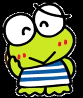 !R Keroppi Sanrio frog // 161x188 // 4.6KB