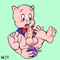 !A @KetRalus Looney_Tunes Porky_Pig WIP pig // 963x969 // 99.4KB