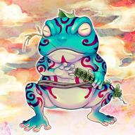 !R Ronintoadin Yu-Gi-Oh! frog // 544x544 // 486.8KB