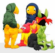 !A @Redemption3445 Hokus_Pokus Plok Plok_(game) Troddlers_(series) Zool Zool_(series) alien goblin gremlin masked ninja // 6000x5865 // 6.4MB