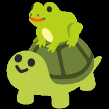 !R emoji frog turtle // 534x534 // 28.3KB