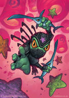 !R @MattDixonArt Finja Hearthstone Murloc World_of_Warcraft fish frog ninja // 566x800 // 168.2KB