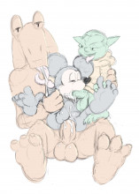 !A @KetRalus Disney Jar_Jar_Binks Mickey Star_Wars_(series) WIP Yoda mouse // 2688x3748 // 589.2KB